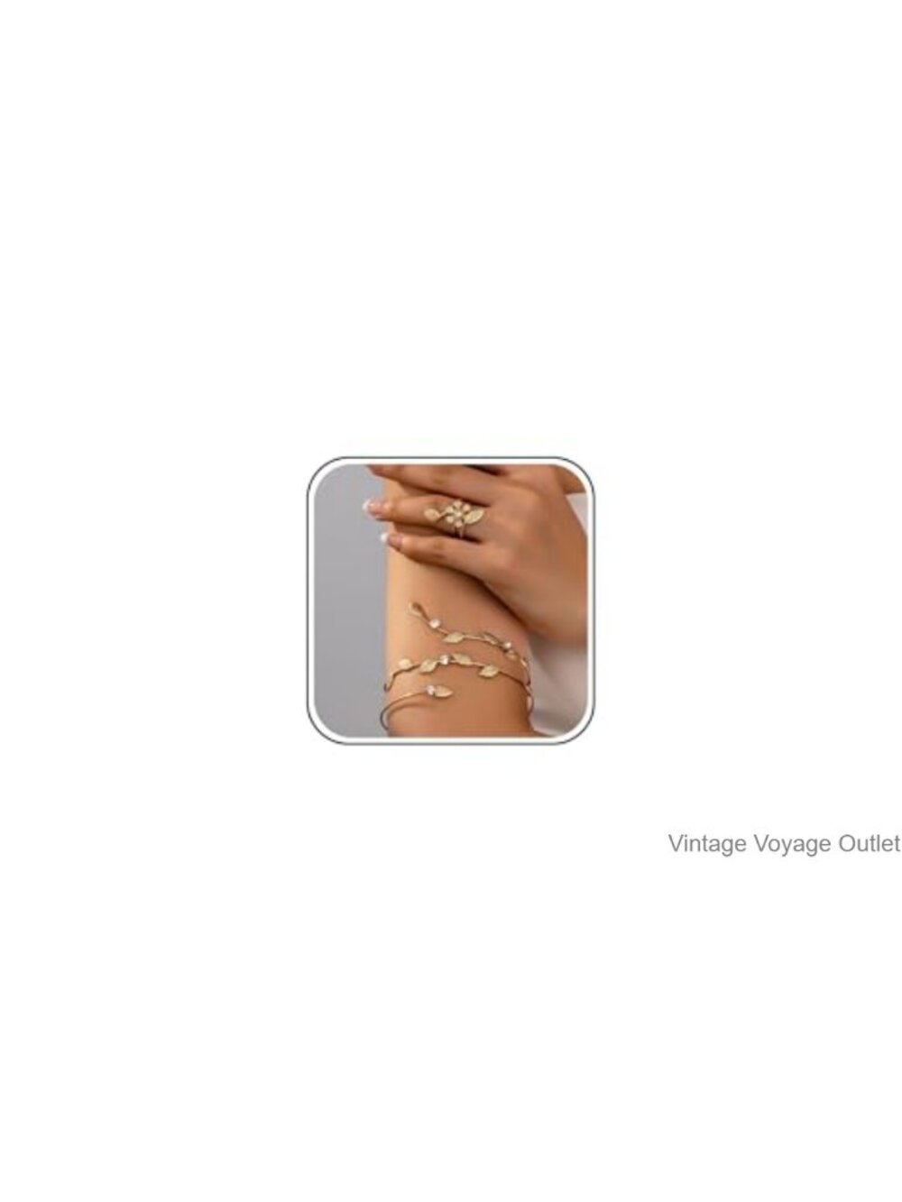Gold Upper Arm Cuff Jewelry Armband Adjustable Bangle Bracelet